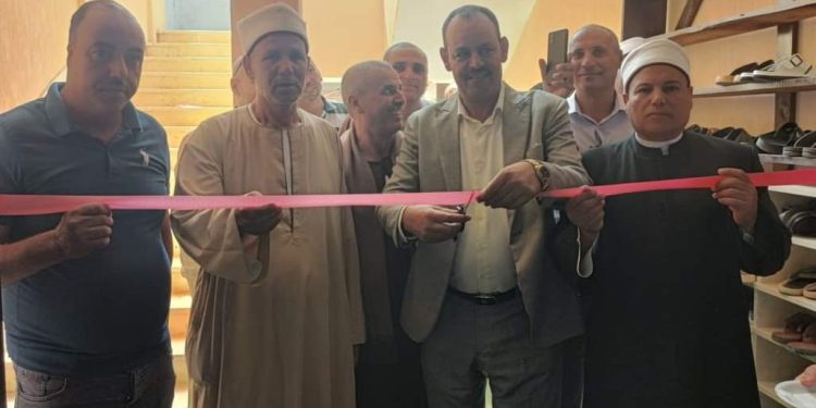 جانب من افتتاح مسجد بسمسطا جنوب بني سويف