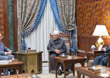 فضيلة الإمام الأكبر شيخ الأزهر ووزيرا الأوقاف والموارد المائية والري