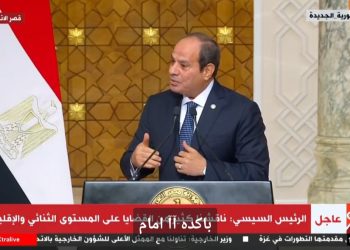 الرئيس السيسي في المؤتمر الصحفي مع نظيره الألماني