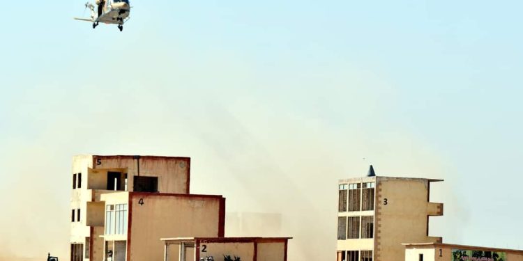 جانب من التدريب القتالي المصري الصربي المشترك