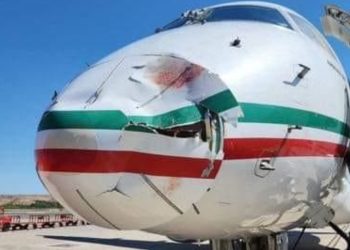 الطائرة المغربية التي اصطدمت بسرب من الطيور