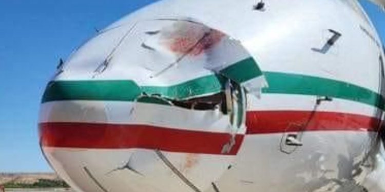 الطائرة المغربية التي اصطدمت بسرب من الطيور