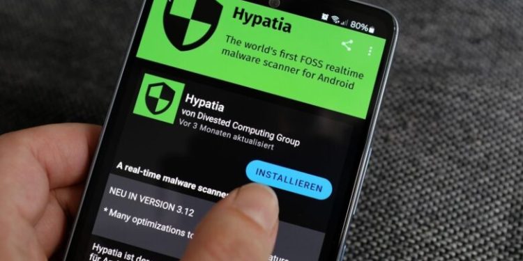 Hypatia هيباتيا أداة مكافحة فيروسات الأندرويد