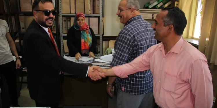 جانب من تعارف مدير التأمين الصحي الجديد ببني سويف على العالمين
