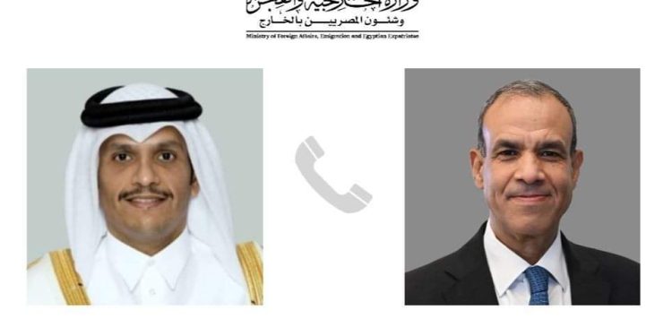 اتصال هاتفي بين الخارجية المصرية وقطر