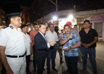 جانب من جولة محافظ كفر الشيخ للمزلقان الأوسط