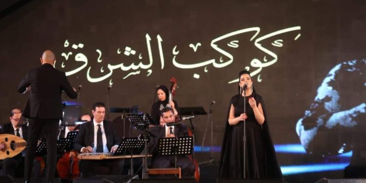 جانب من ليلة كوكب الشرق والعندليب بمهرجان الموسيقي العربية