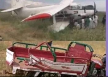 حادث تصادم طائرة شراعية بتوكتوك بالسودان