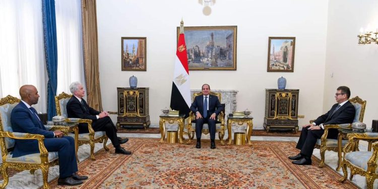 الرئيس السيسي يستقبل رئيس الاستخبارات الأمريكية
