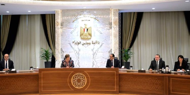 رئيس الوزراء مصطفى مدبولي ومدير عام صندوق النقد الدولي
