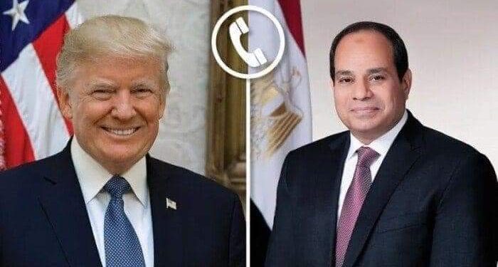 الرئيس السيسي يتصل بترامب