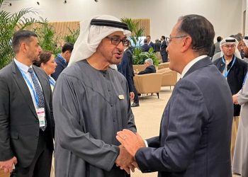 رئيس الوزراء مصطفى مدبولي يلتقي رئيس الإمارات العربية في قمة المناخ باذربيجان