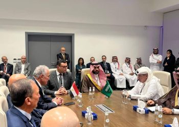 جانب من اجتماع وزير الإسكان بمجلس الأعمال المصري السعودي في الرياض