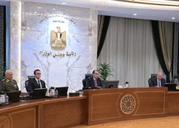 جانب من اجتماع الحكومة اليوم الخميس