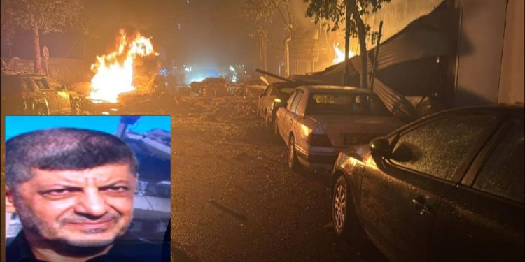 اغتيال محمود ماضي القيادي بحزب الله اللبناني في غارة مار إلياس
