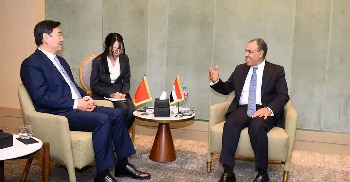 وزير الخارجية مع المبعوث الصيني