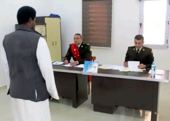 جانب من إنهاء مواقف التجنيد