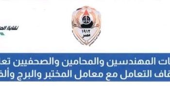 نقابات المهندسين والمحامين والصحفيين