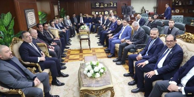 قيادات حزب مستقبل وطن في بني سويف