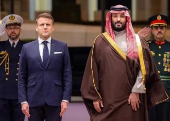 الأمير محمد بن سلمان ورئيس فرنسا ماكرون
