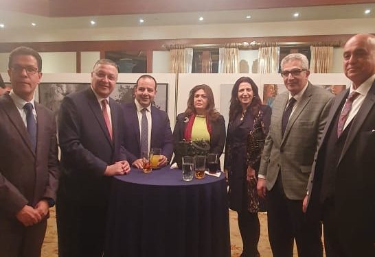 رئيس جامعة مدينة السادات خلال الأحتفال بالذكرى الخامسة والسبعين لهيئة فولبرايت بالسفارة الأمريكية