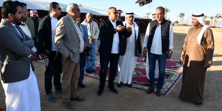 جانب من تجهيزات جنوب سيناء لمهرجان الهجن