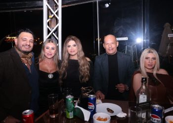 جانب من حضور ميرفت عطالله عيد ميلاد المنتج ياسر سليم