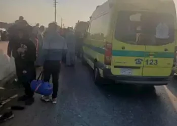 انقلاب ميكروباص ببني سويف