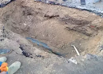 هبوط أرضي ببني سويف