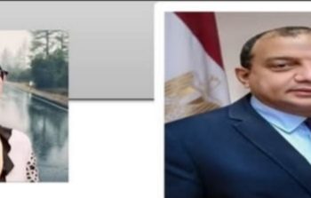 رئيس جامعة بني سويف وعميدة كلية التمريض