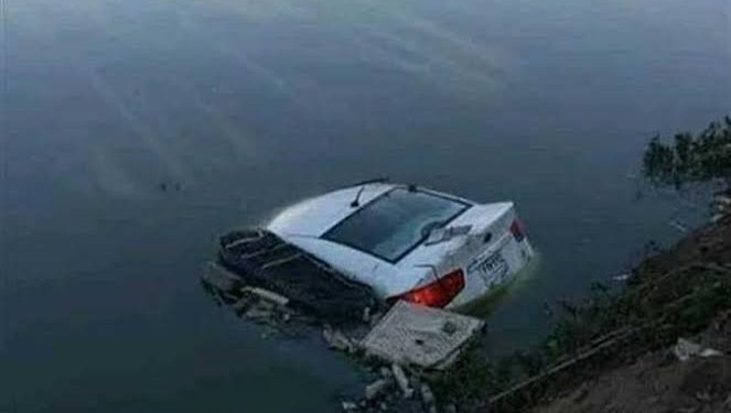حادث انقلاب سيارة بترعة ببني سويف