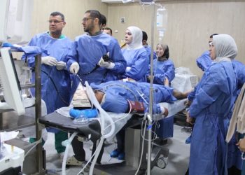 إجراء عملية شق لعضلة الفؤاد عن طريق منظار الجهاز الهضمي بمستشفيات جامعة بني سويف