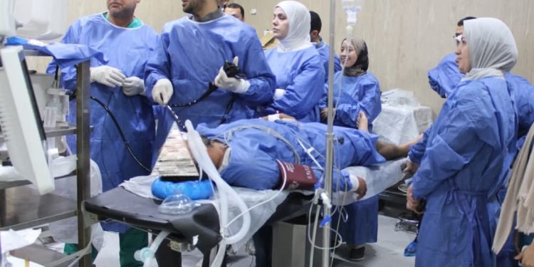 إجراء عملية شق لعضلة الفؤاد عن طريق منظار الجهاز الهضمي بمستشفيات جامعة بني سويف