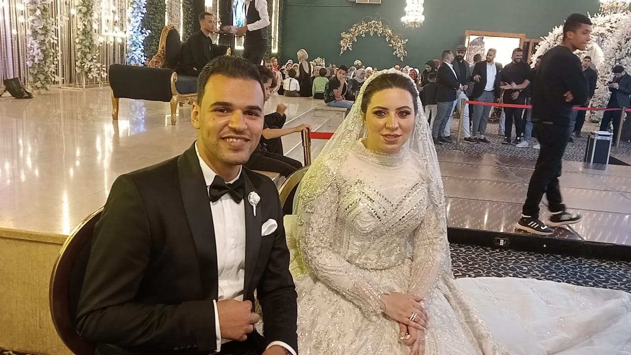 العروسين هادي ونورهان - تصوير منال الشيمي