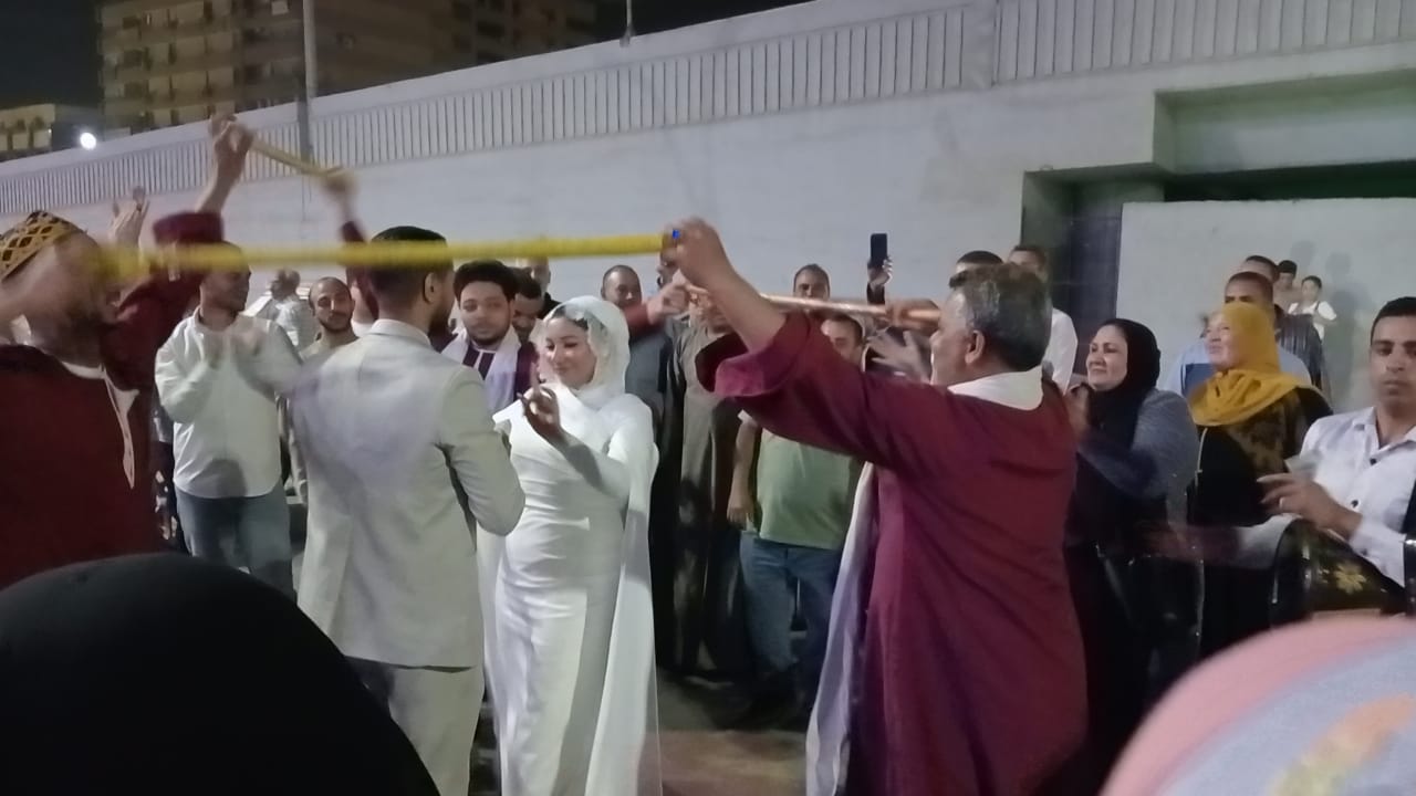 العروسان نورهان وعبدالرحمن
