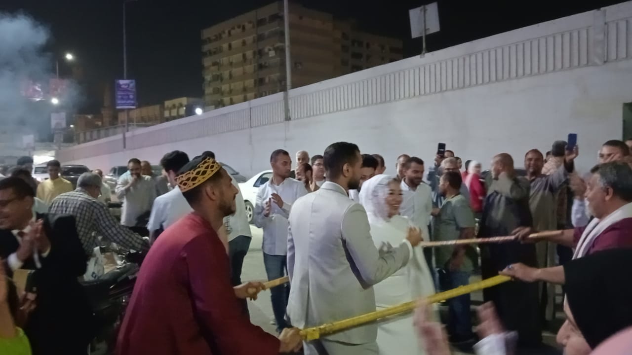 العروسان نورهان وعبدالرحمن