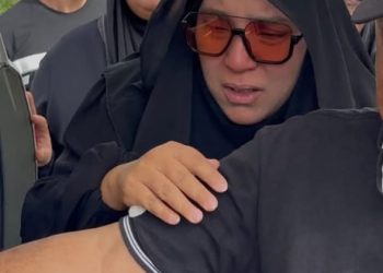 جانب من تشييع والد زهرة مصر سمر نديم