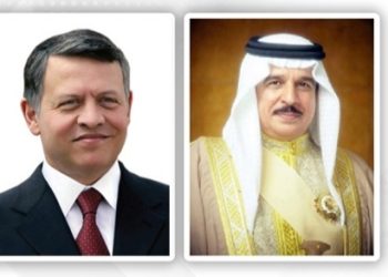 الملك حمد بن عيسى آل خليفة يهنئ نظيره الأردني بذكرى عيد الاستقلال للمملكة
