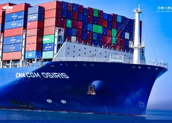 قناة السويس تشهد عبور سفينة الحاويات “CMA CGM OSIRIS” ضمن قافلة الجنوب بحمولة 154 ألف طن