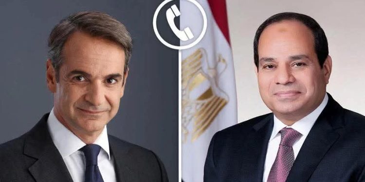 إتصال هاتفي بين الرئيس السيسي ورئيس الوزراء اليوناني