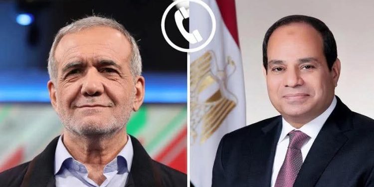تفاصيل الإتصال الهاتفي بين الرئيس السيسي ونظيره الإيراني