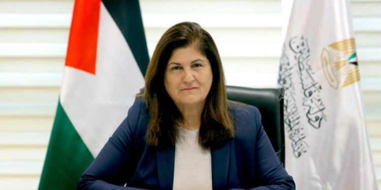 وزيرة الخارجية الفلسطينية فارسين شاهين