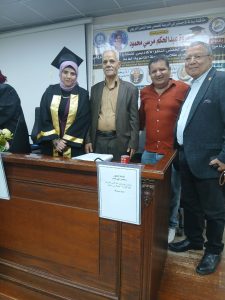 حصول الباحثة مروة عبدالحكم على درجة الماجستير 