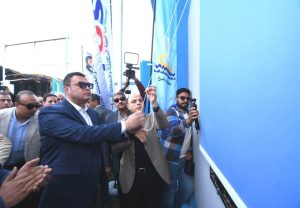  وزير الإسكان ومحافظ كفر الشيخ يفتتحان محطة مياه شرب دقميرة