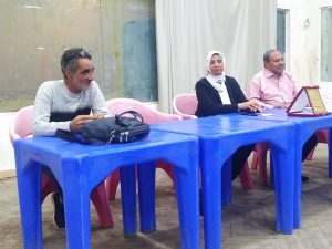 الشاعر جاسر جمال الدين والشاعر نبيل سيد والمبدعة زبيدة 