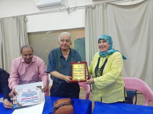 تكريم الشاعرة سيدة فاروق 