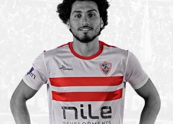 أحمد حمدي لاعب الفريق الأول لكرة القدم بنادي الزمالك