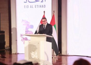 نائب رئيس الوزراء المصري يشهد إحتفالية العيد الوطني ال 54 للإمارات