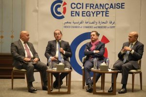 لقاء وزير المالية  بأعضاء غرفة التجارة والصناعة الفرنسية.