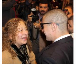 سمية الألفي مع إبنها أحمد الفيشاوي 